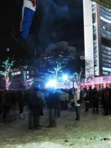 standing very still @ Nathan Phillips Square