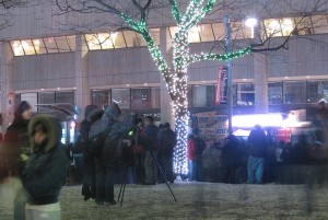 standing very still @ Nathan Phillips Square