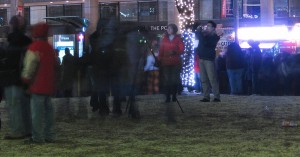 standing very still @ Nathan Phillips Square