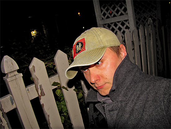 fence, hat, coat, pedestrian, patrick