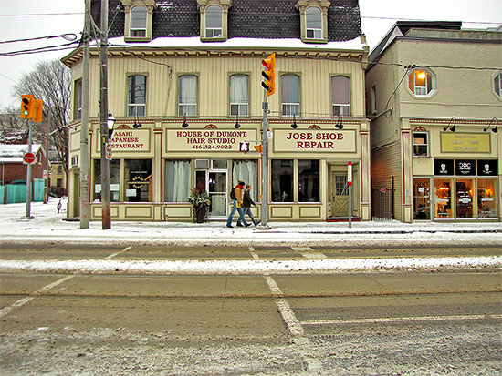 cabbagetown, carlton street, house of dumont hair studio, toronto, city, life