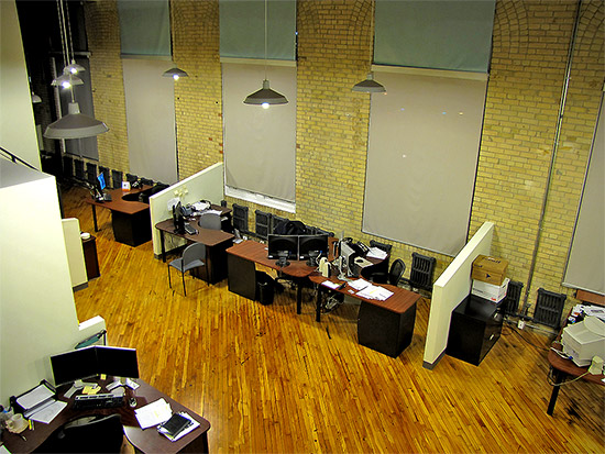 cubicles, office, desks, computers, toronto, city, life