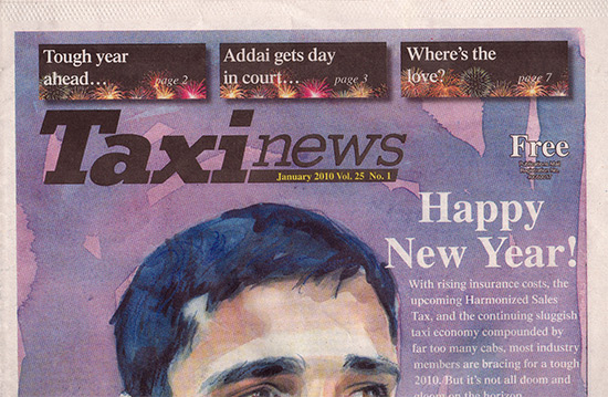 taxi news cover, newspaper, toronto city, life