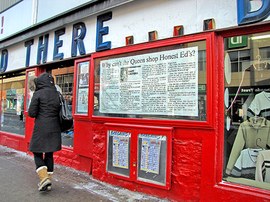 gary lautens, article, advertisement, honest ed's, store, shop, bloor street west, pedestrian, toronto, city, life