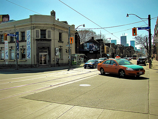 queen street east, river street, city, limits, boundaries, edges, 1834, toronto, city, life