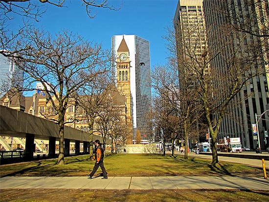 old city hall, nathan phillips square, queen street east, toronto, city, hall
