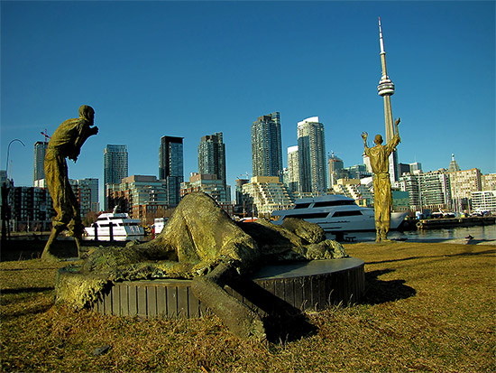 ireland park, famine, irish, immigrants, toronto, city, life