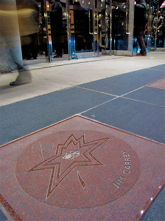 jim carrey, canada's walk of fame, plaque, sidewalk, concrete, entertainment district, king street west, toronto, city, life