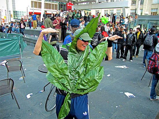 420, rally, demonstration, protest, pot, weed, cannabis, marijuana, yonge-dundas square, yds, toronto, city, life