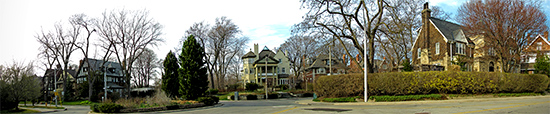 roxborough drive, binscarth road, scholfield road, highland avenue, roundabout, rosedale, toronto, city, life