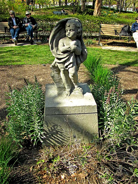 statue, stone, st. james park, saint, cathedral, wellington, king, streets, east, toronto, city, life