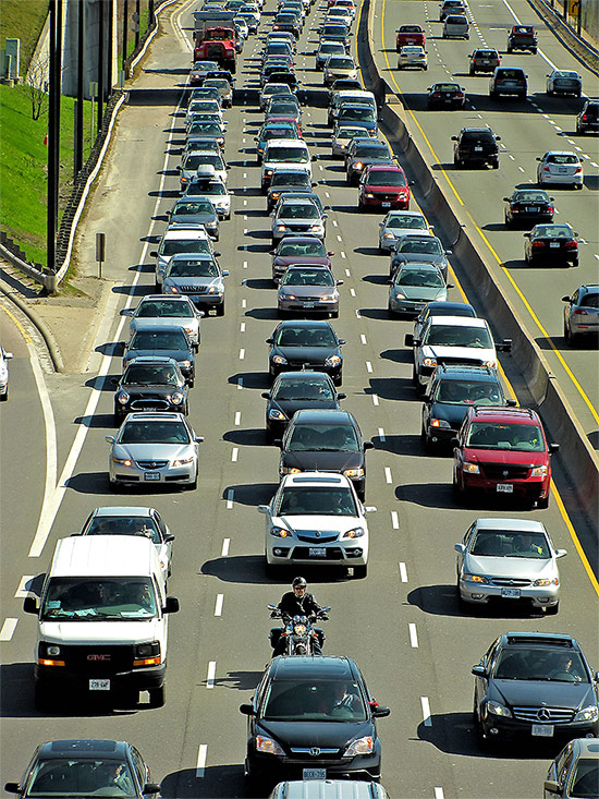 traffic, dvp, don valley parkway, toronto, city, life