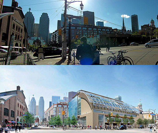 green team, st. lawrence market, north hall, revitalization  project, design, toronto, city, life