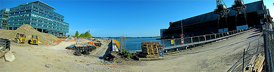 front street, lower jarvis, sugar beach, redpath sugar refinery, waterfront, lake shore, toronto, city, life