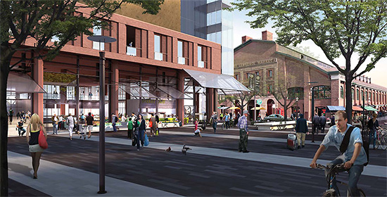 yellow team, st. lawrence market, north hall, revitalization  project, design, toronto, city, life