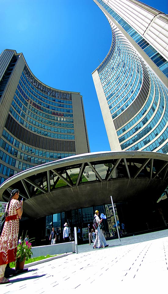 city hall, rooftop, panorama, toronto, city, life