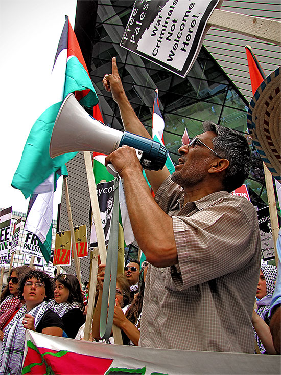 palestinian, israeli, protest, demonstration, march, rally, toronto, city, life