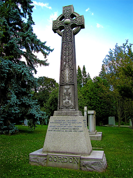 gaelic cross, grave, mount pleasant cemetery, toronto, city, life