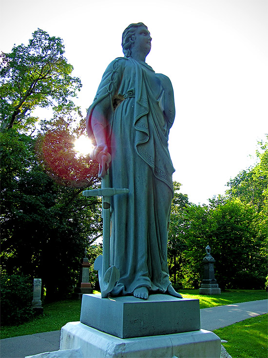 st. michael, statue, grave, mount pleasant cemetery, toronto, city, life