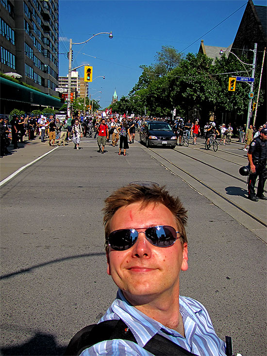 patrick bay, g20, protests, protesters, ocap, college street, toronto, city, life