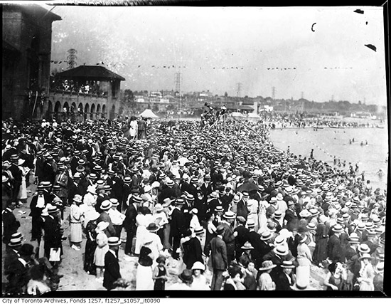 sunnyside beach, archives, history, crowd, toronto, city, life