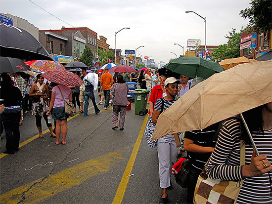 taste of the danforth, rain, toronto, city, life