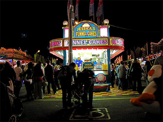 funnel cakes, concession stand, cne, canadian national exhibition, toronto, city, life
