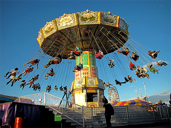 swings, rides, carnival, fair, cne, canadian national exhbition, toronto, city, life