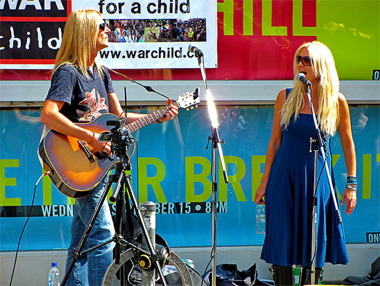 sass jordan, busking, john street, much music building, warchild.org, toronto, city, life