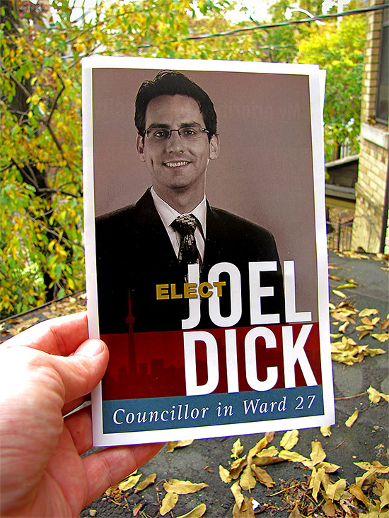joel dick, councillor, ward 27, municipal elections, toronto, city, life