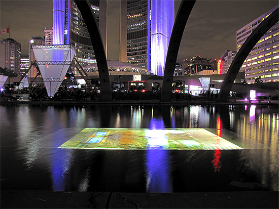 performance art, natha phillips square, city hall, nuit blanche, toronto, city, life