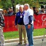 Random image: curious at the finish line