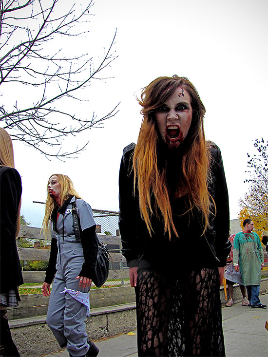 2010, city, life, toronto, zombie walk