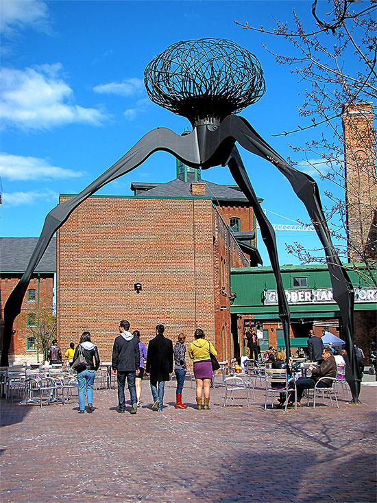 distllery district, gooderham and worts, public art, statue, toronto, city, life, blog