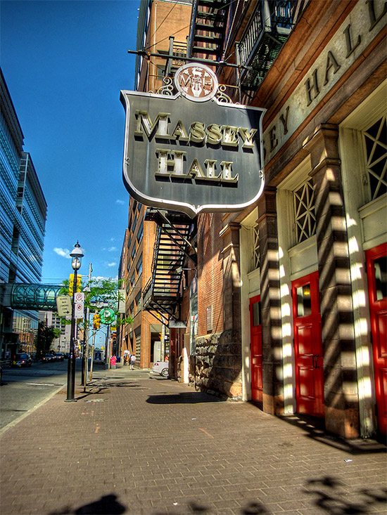 hdr, massey hall, concerts, music, performance, shuter street, toronto, city, life, blog