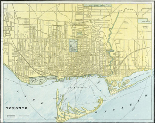 Crams Standard American Atlas - Toronto - 1889