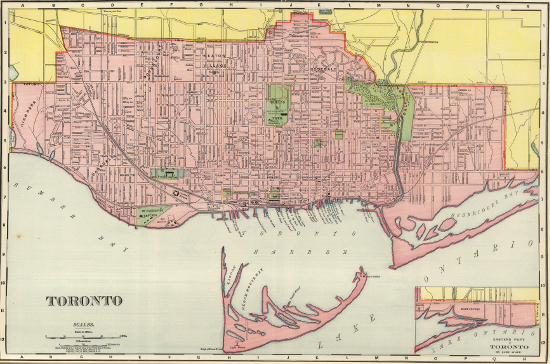 Toronto 1898 - Rand McNally