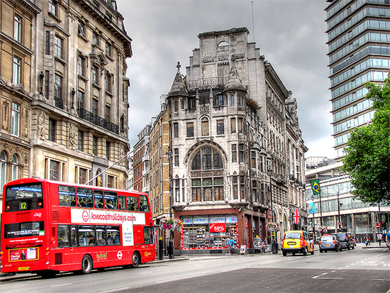 Near Trafalgar Square somewhere