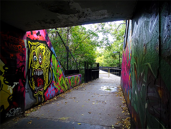 Sherbourne Station tunnel, Bloor Street East